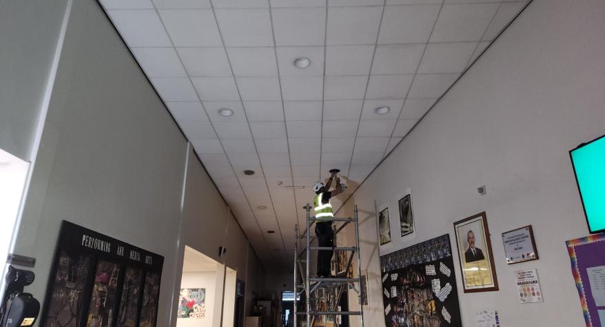 LED Lighting Upgrades - Rainhill High School, Merseyside